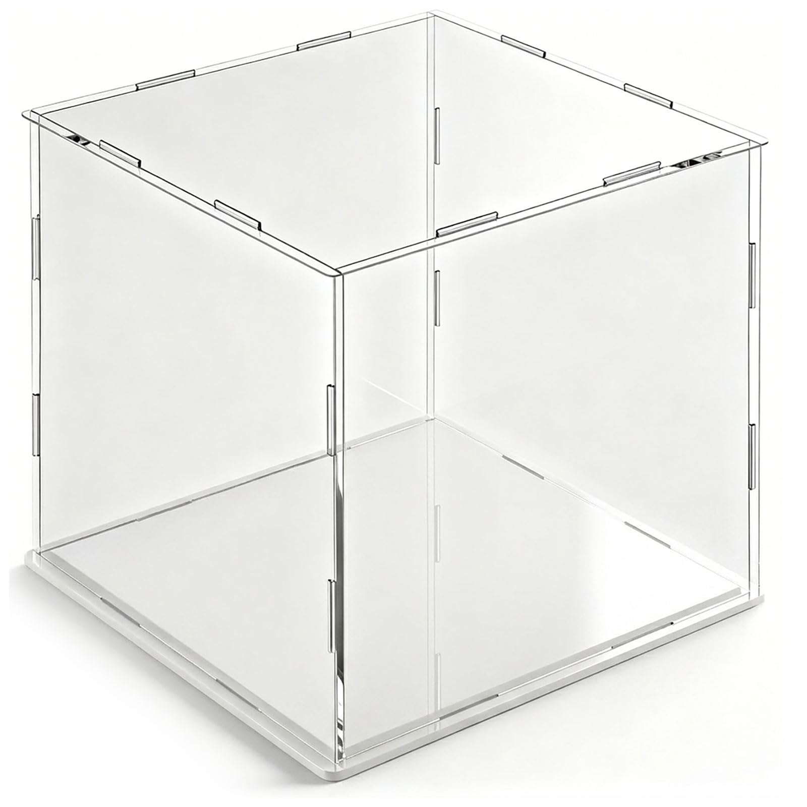 Vitrine acrylique 25cm pour protéger de la poussière sans outils