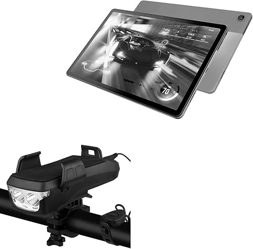 BoxWave Soporte y soporte compatible con Motorola Moto Tab G62 – Solar Rejuva Bike Mount (4000 mAh), soporte de bicicleta con banco de energía
