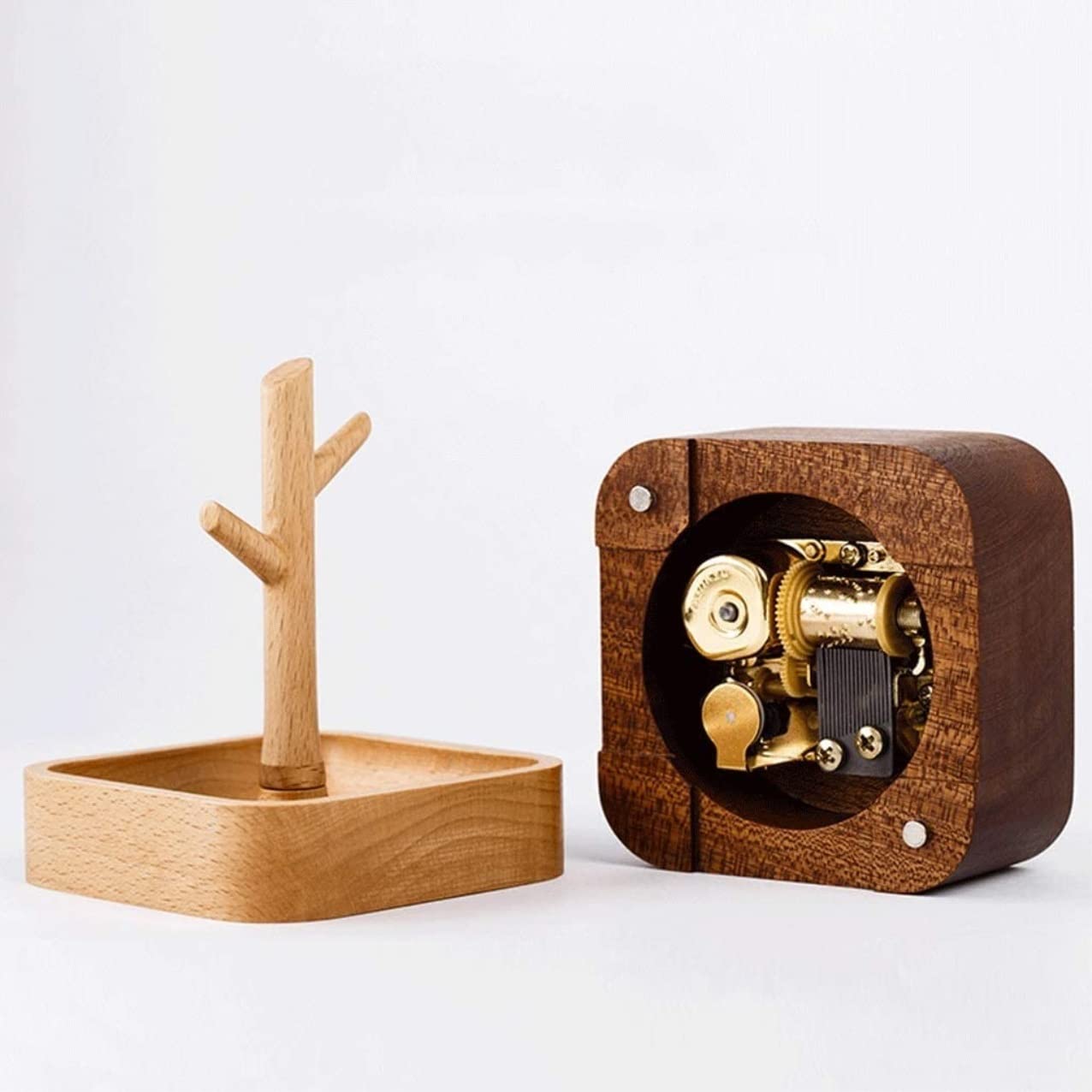Caja de música Caja De Musica Niña Caja De Música De Madera para Festival Cumpleaños Regalo Creativo Caja De Almacenamiento De Joyería para Profesor Y Novia Caja Musical Personalizada