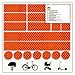 - 3M - Reflektoren-Aufkleber - Reflektor-Set für z. B. Fahrrad, Helm, Skateboard, Auto, Motorrad, Kinderroller - Verbessert Sichtbarkeit & Sicherheit - Hergestellt mit 3M Diamond Grade Tape (Rot)