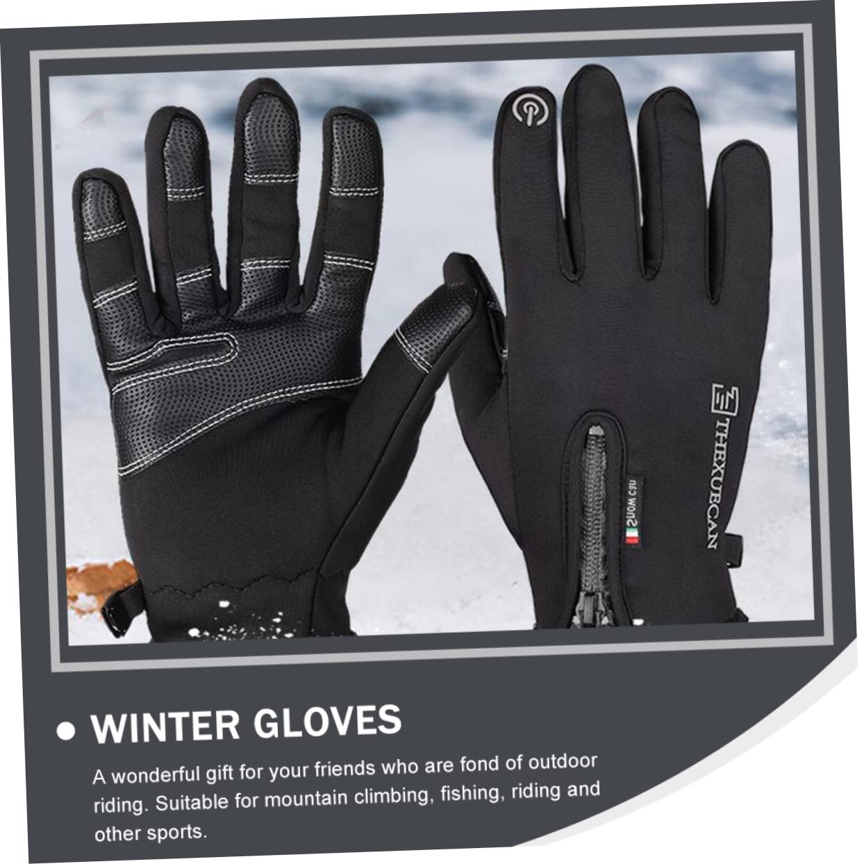 BESPORTBLE Gloves Winter Set Full Finger Touch Screen Outdoor Sports Men's Winter Riding