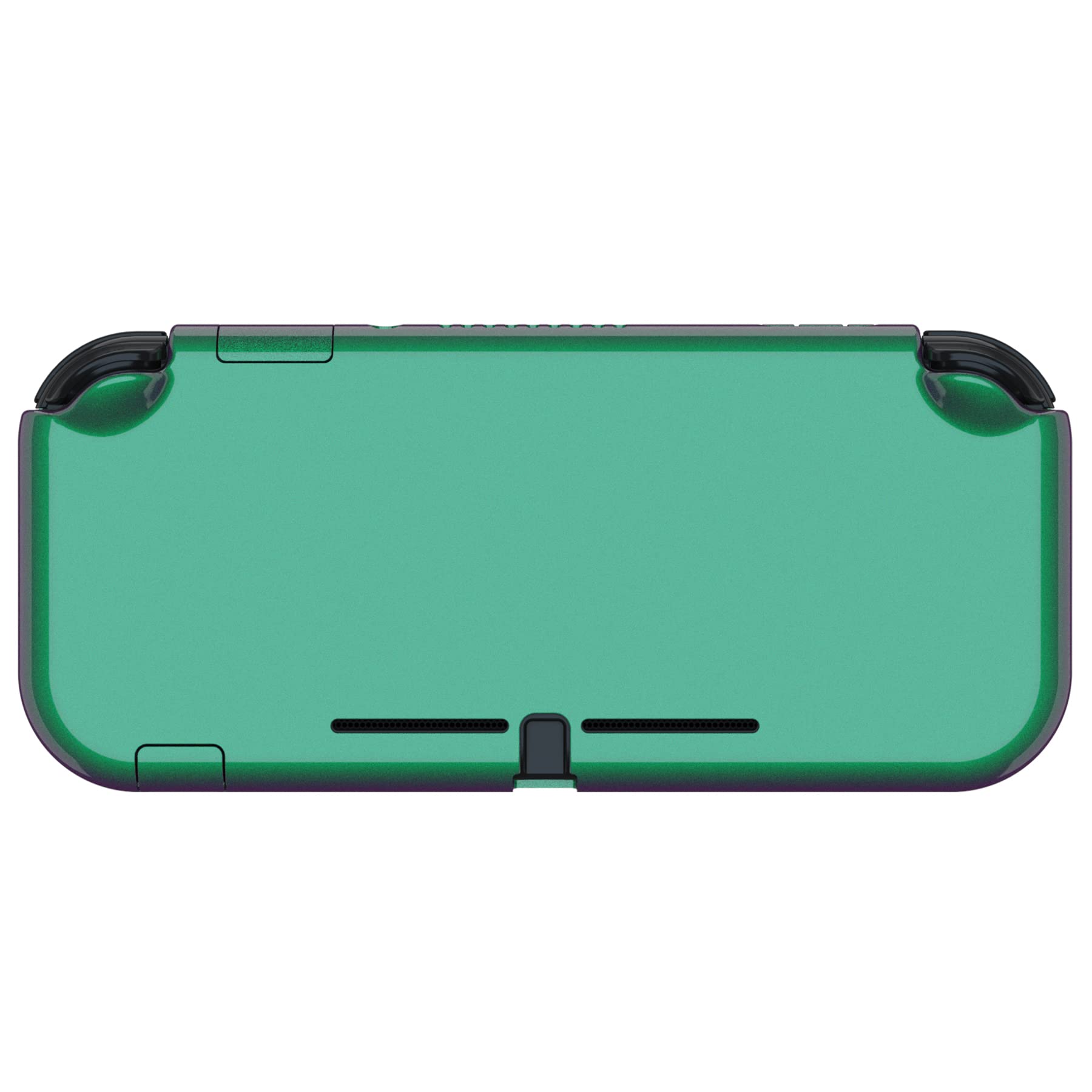 eXtremeRate PlayVital Coque de Protection pour Nintendo Switch Lite | avec Capuchon Joystick pour Nintendo Switch Lite et Cover Boutons & Protecteur d'Écran Verre Trempé-Caméléon Violet Vert