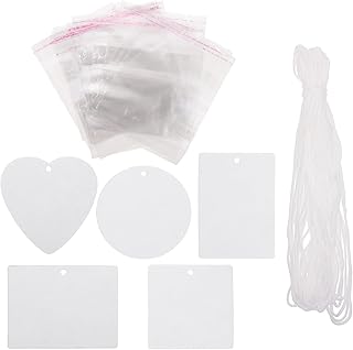 BESTOYARD 1 Conjunto DIY Perfume Tablet Carro Sublimação Ambientador DIY Sublimação Espaços Em Branco Carro Sublimação Ambientador Automático Prático Sublimação Espaços Em Branco Feltro