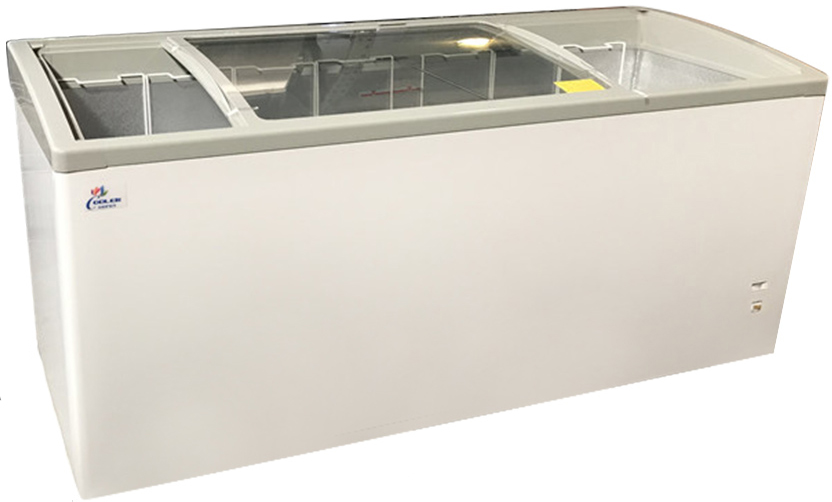 Chest Freezer Glass Door sliding Commercial 72" Display 19cf on Amazon Live