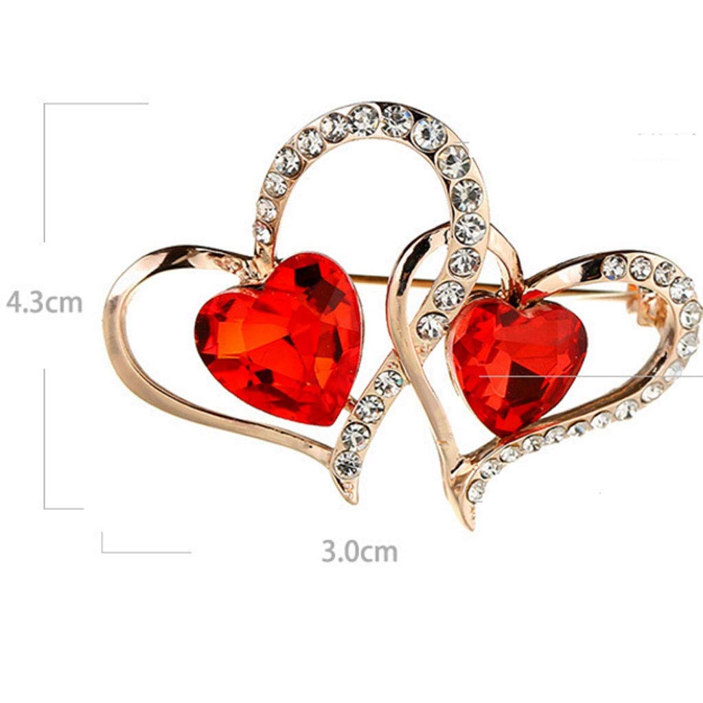 WXKAGF Broche Broche De Moda Creativa para Mujer, Broche De Diamantes De Imitación De Cristal, Joyería, Vestido, Bufanda, Chal, Clip
