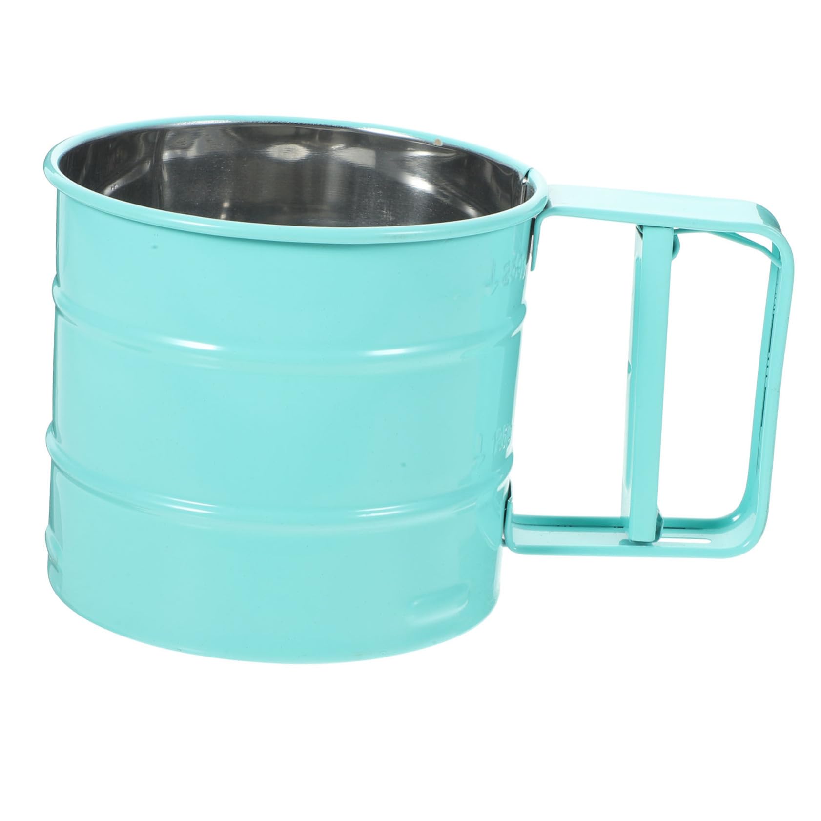 OUNONA Handheld Stainless Steel Flour Sifter Compact Pink Flour Strainer Tool for Home Baking Easy to Use Space Saving Kitchen Essential