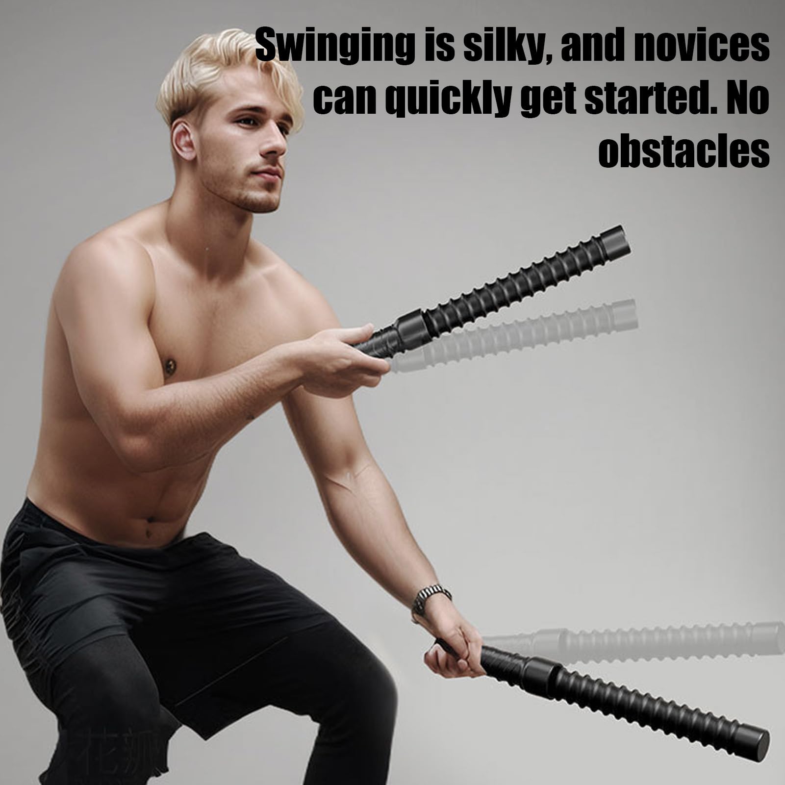 Battle Rope, 2pcs Seillose Kampfseile, Seilfreie Schlachtseile, Professionelles Tragbares Schwarzes Trainingsseil, Tragbares Schwarz-Training-Seil Für HIIT, Kraft Und Low- Cardio-Training, 40cm