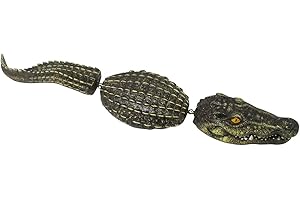 Trademark Innovations Fake Crocodile Pool Float Pond Decoy Set