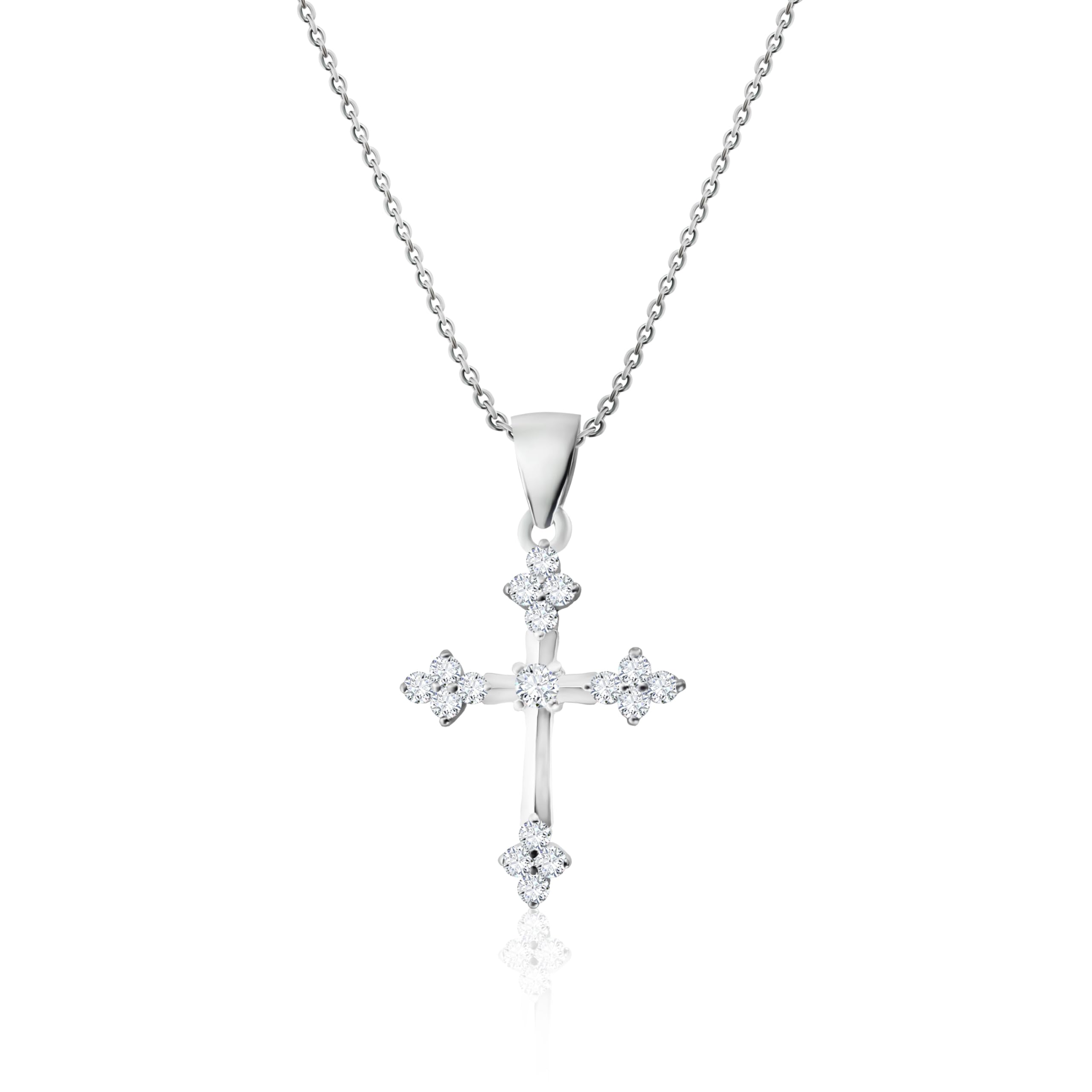 925 Silver Cross Pendant Chain | Necklace with Chain | Gift for Women & Girls | With 925 Stamp & Certificate of Authenticity-image-40