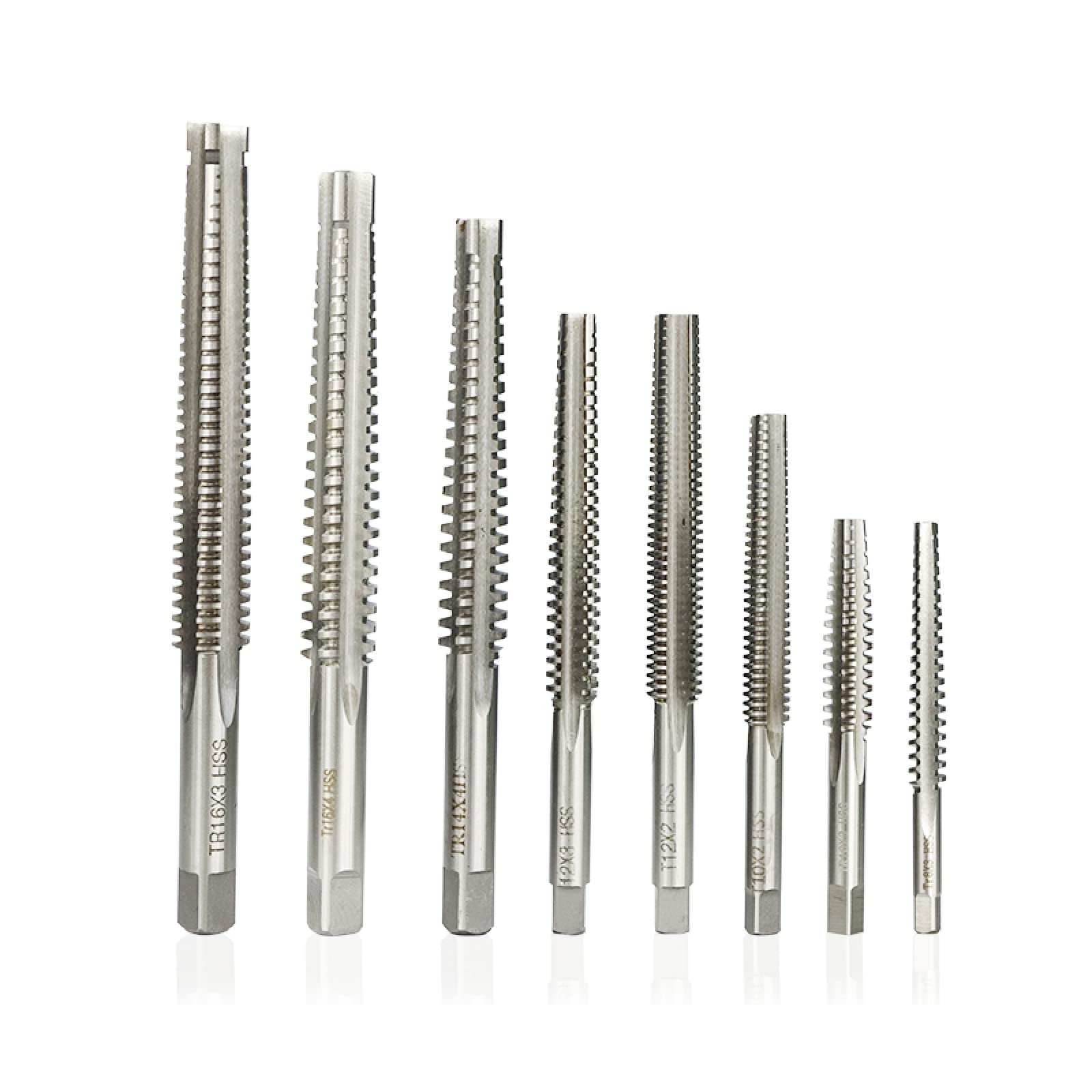 Punta da Trapano 1 pz. Maschi trapezoidali per Macchina Manuale Maschi HSS Maschi a Vite Maschi per Filettatura per Macchina Trapano, TR8x3.0 Sinistra