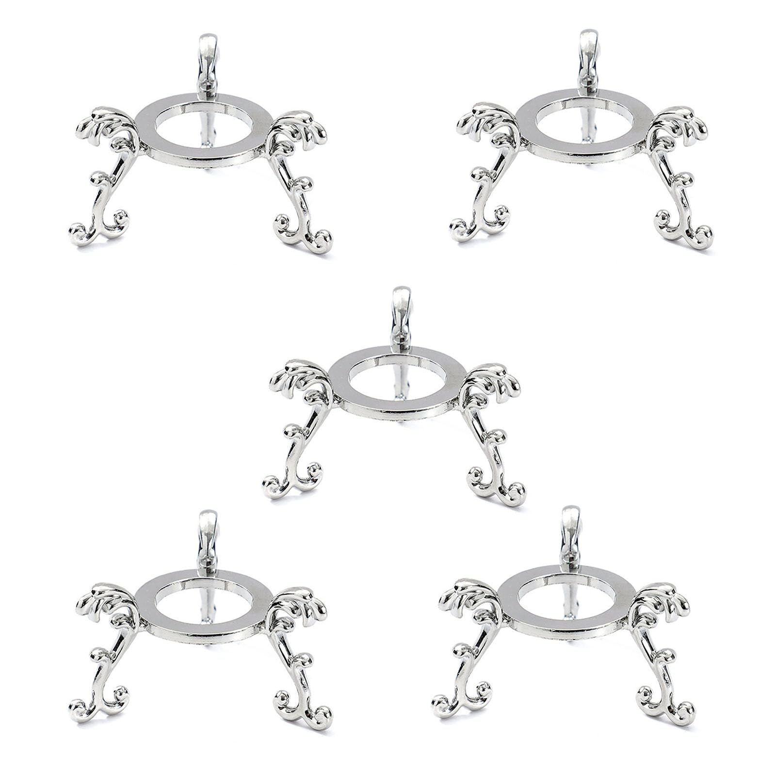 Kalttoy Stable Circular Display Stand Practical Iron Materials Metal Collectible Display Base Decorative Shelf Organizers Round Crystal Balls Stand