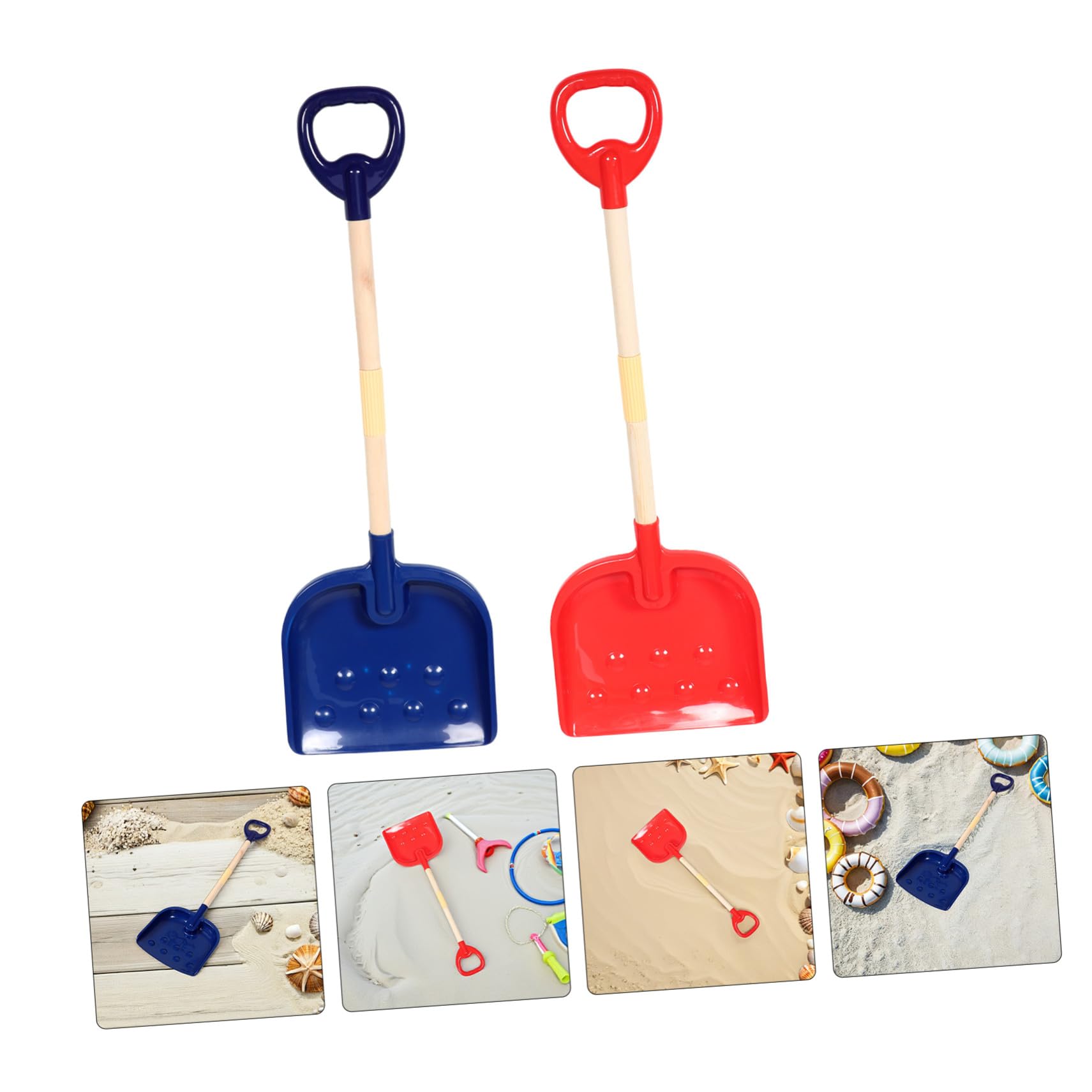 Juego de 2 Palas Infantiles de Plástico para Arena y Nieve