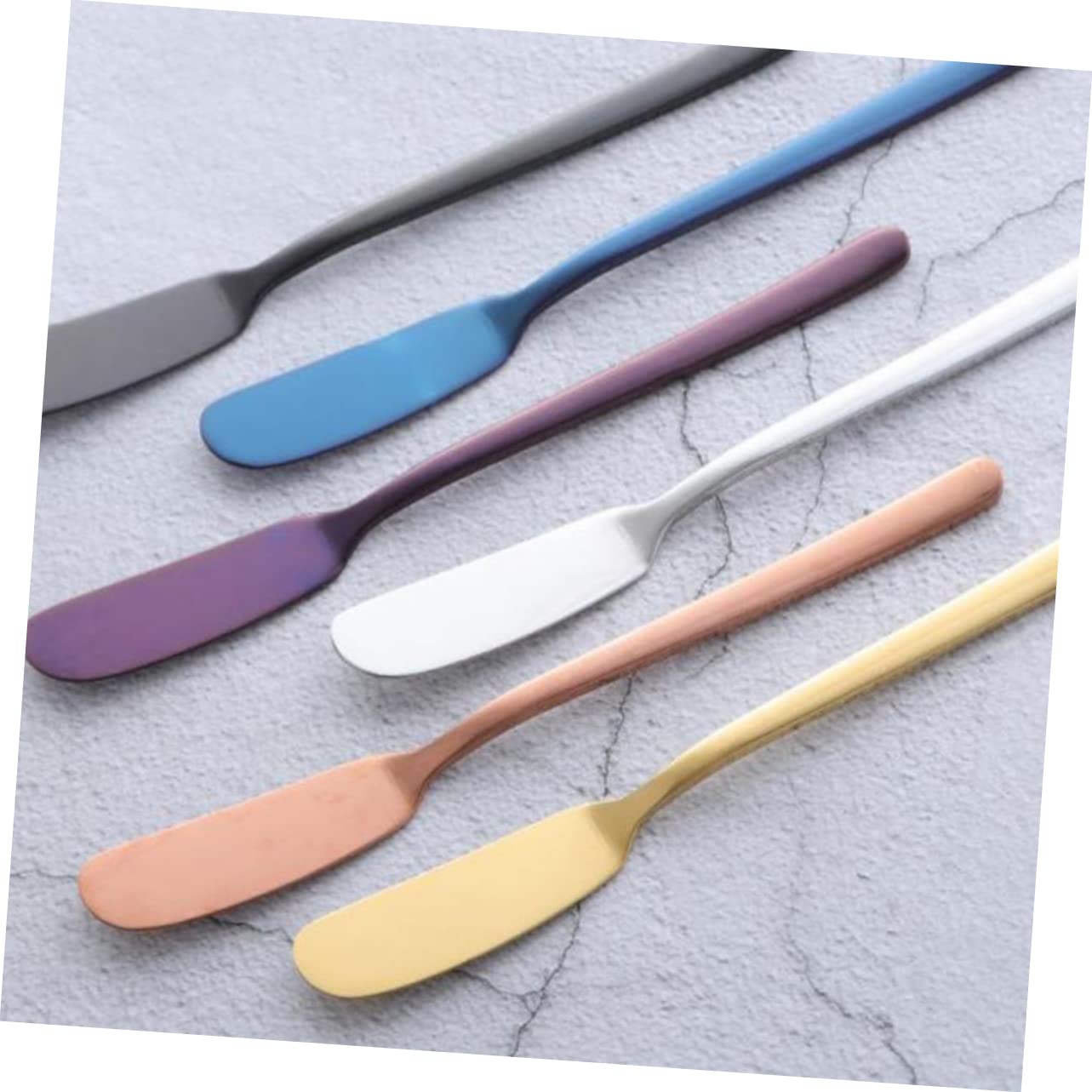 KOCKSHION 2Pcs Rose Gold Stainless Steel Cheese and Butter Cutter Versatile Spreader for Cream Jam and Cake Decorating Kitchen Utensils for Baking and Serving