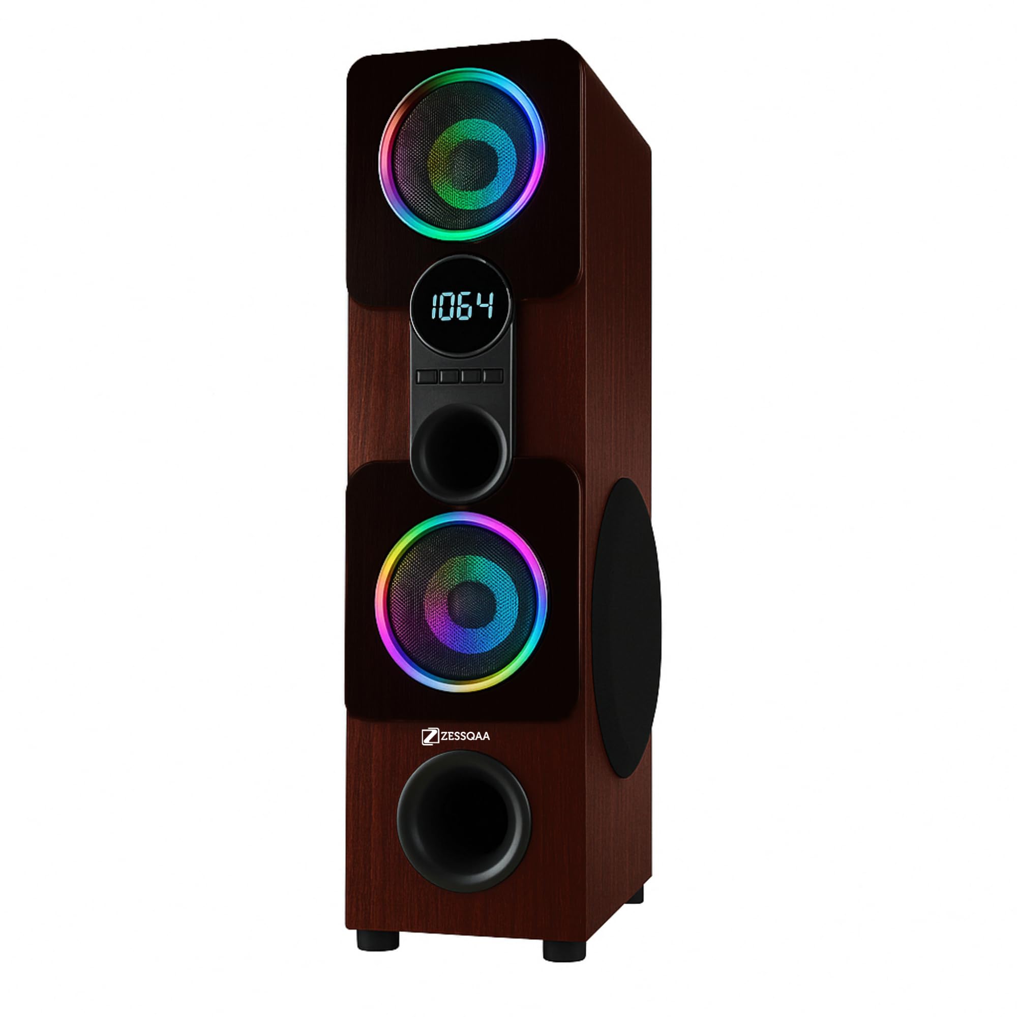 Zessqaa DZ-108 8 Inch 150W Bluetooth Home Theater Speaker with FM Tuner, USB, Single Tower Speaker for Home Theatre Experience