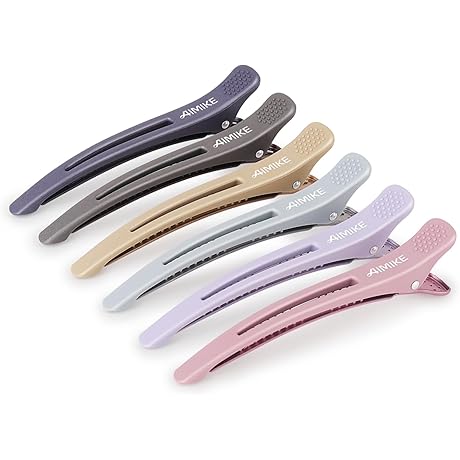 AIMIKE: 6pcs Professional Hair Clips for Sectioning Hair