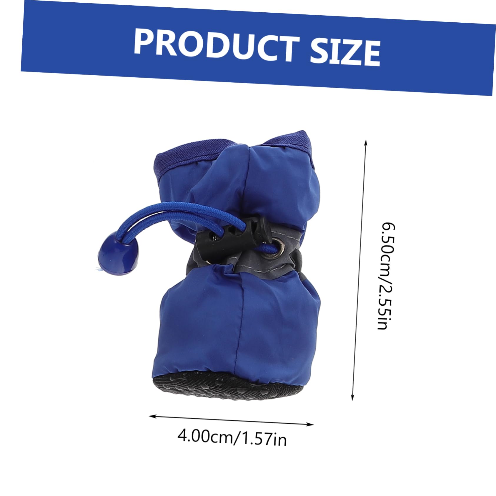 Happyyami Medium Dogs Dog Rain Boots Set Doggie Shoes Waterproof -Slip Easy to Clean