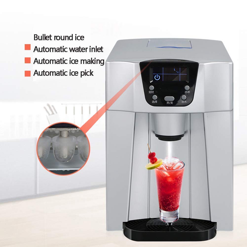3flqoopp Ice Maker Machine Counter Top Home, Ice Cubes Ready 6 Mins 15 Kg Ice/24 Hrs, Timing Function, Automatic Ice Water Fetch Small-Scale Tea Shop on Fridge.com - View 2