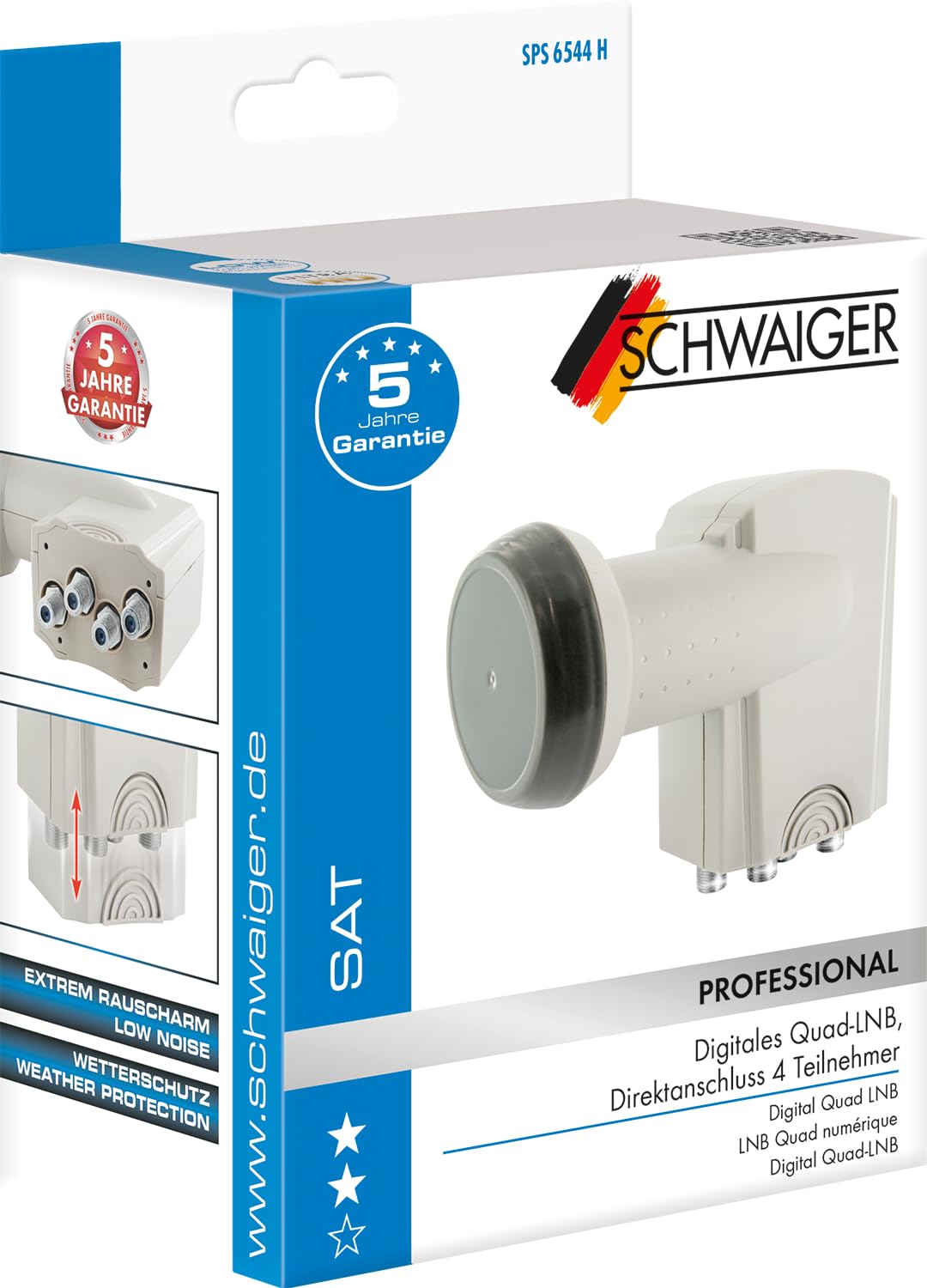 Schwaiger LNB Quad Digital Gris