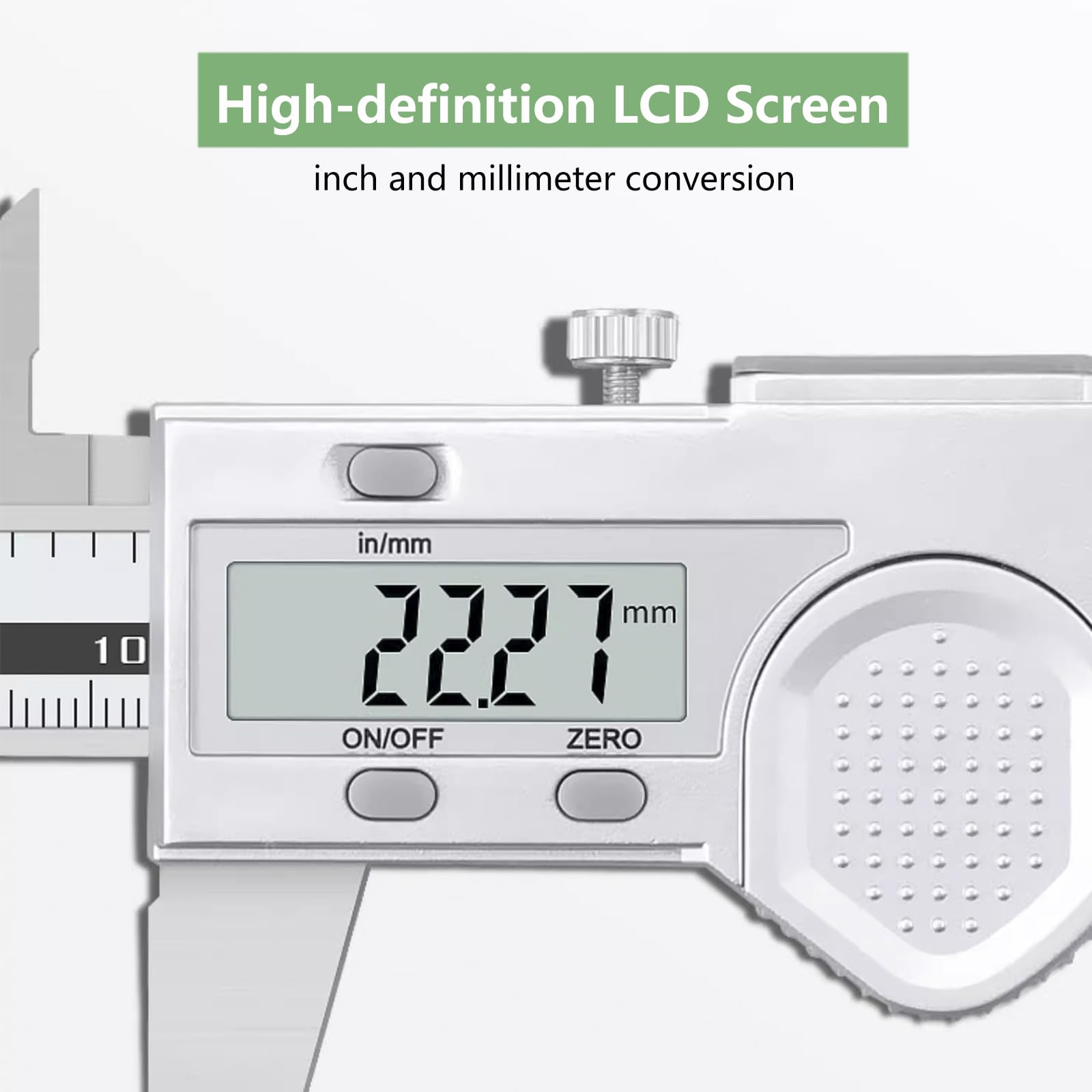 Calibrador digital de 6 pulgadas/150 mm, resistente al agua, herramienta de medición, calibrador Vernier electrónico de acero inoxidable con pantalla LCD para el hogar, joyería, impresión 3D, bricol