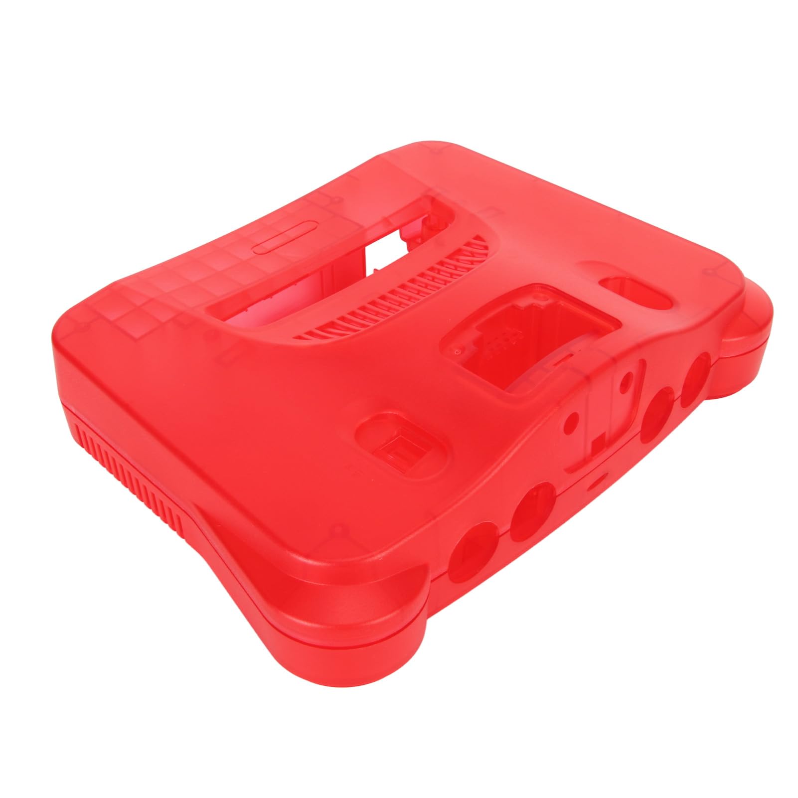 EIMSOAH Custodia Sostitutiva per Console per Videogiochi retrò N64 Robusto Accessorio Ideale in ABS per gli Appassionati di Console di Gioco (Rosso trasparente)
