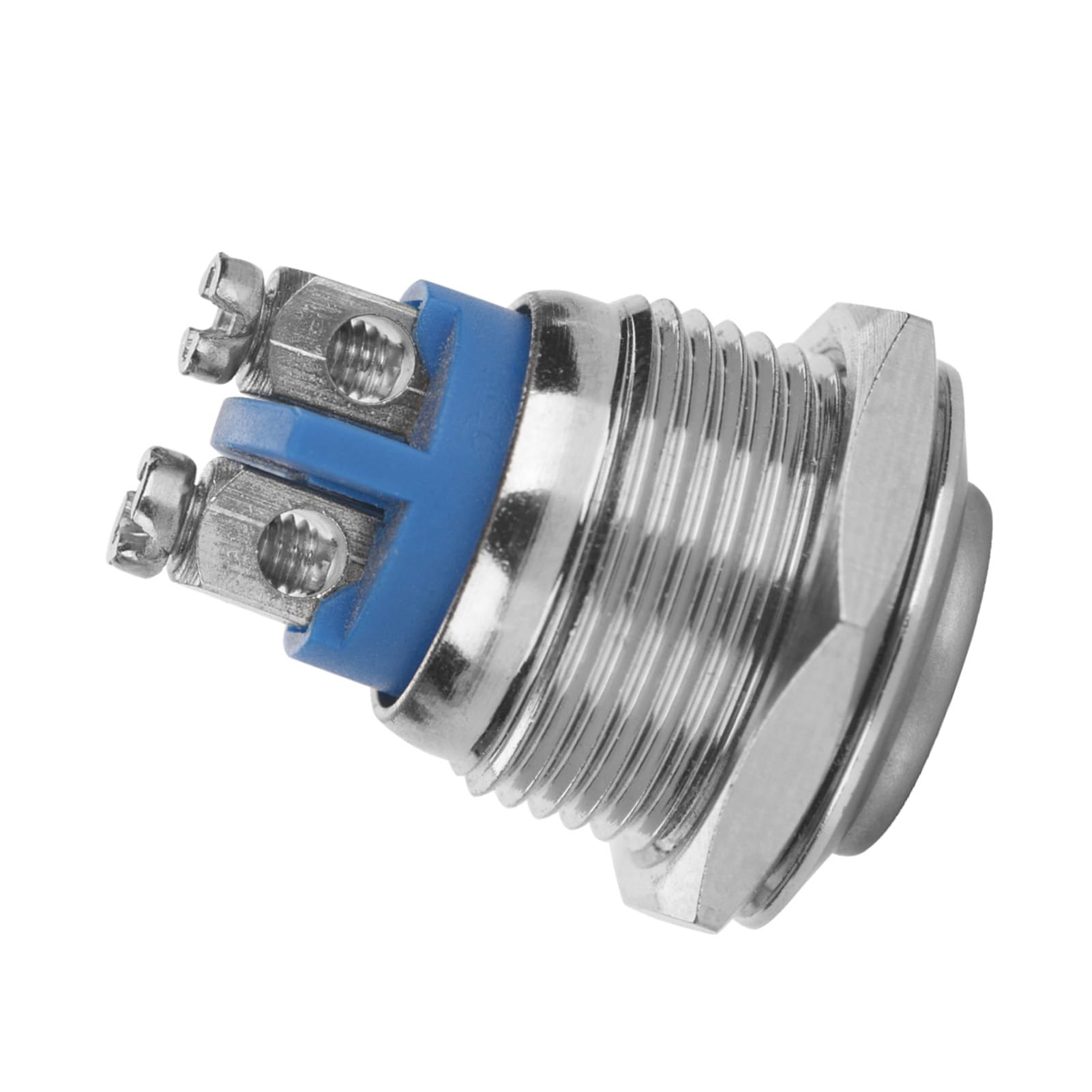 Sorandy Metal Waterproof 2Pin Mini Push Button Switch for Car Relay Control 5 Pcs 16mm 250V (Gaotou)