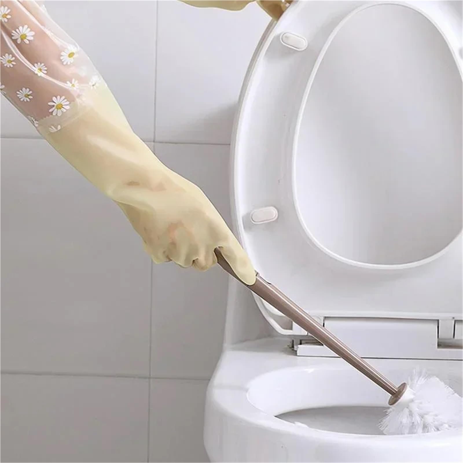 Guanti for la Pulizia dei Piatti, 3 Pezzi, Guanti Lunghi da Cucina riutilizzabili Impermeabili, for casa for Il bucato, Lavoro, Giardinaggio per Lavori in Casa(Yellow)