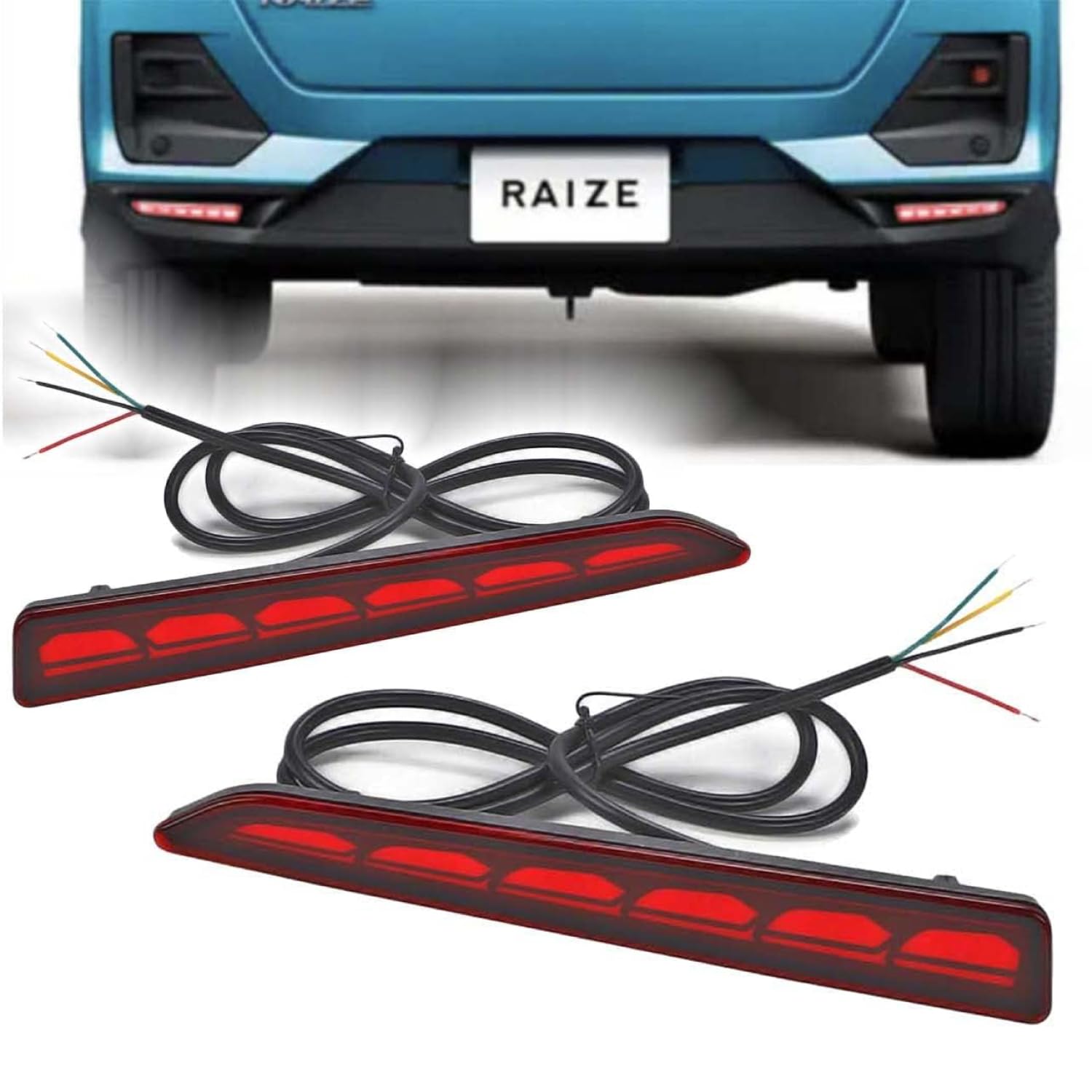 ライズ シーケンシャルウインカー テールランプ 左右 バックLED 加工品