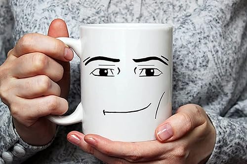 Miniatura 4 de Fonhark Juego de tazas divertidas para jugadores, tazas de cara de hombre y mujer, regalo de cumpleaños, taza de café blanca de 11 onzas (paquete de