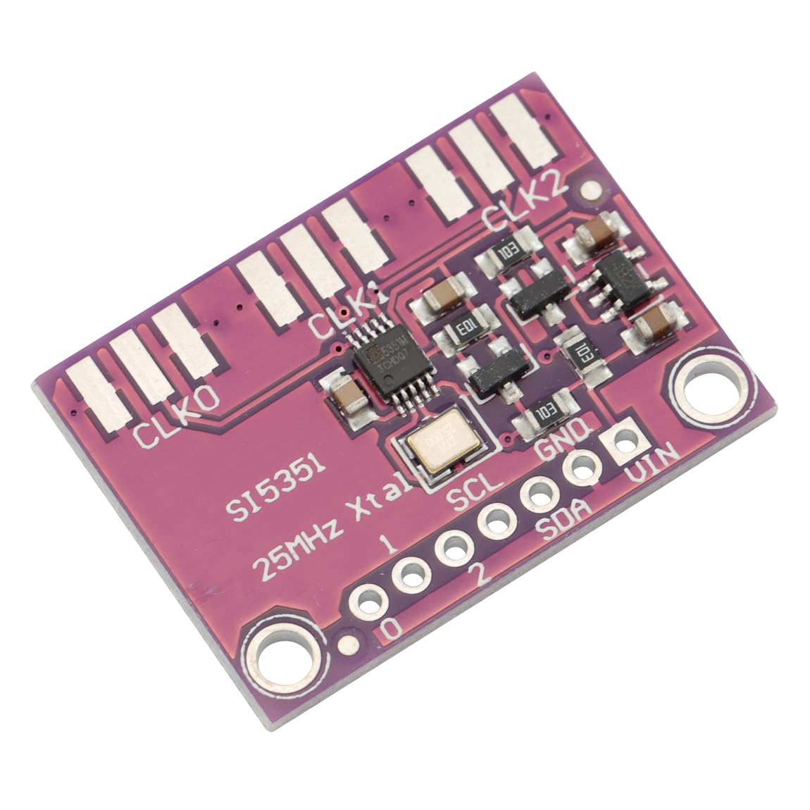 CJMCU-5351 Si5351A Scheda Breakout per Generatore di Clock 3-5 V DC da 8 kHz a 160 MHz Generatore di Segnale con VCXO ad Alta Linearità per Arduino (Confezione da 2)