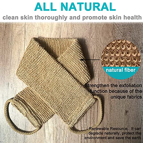 Mr.Cui'Shop HM-D-2-1 Large Natural Exfoliating Hemp Back Scrubber thumb #1