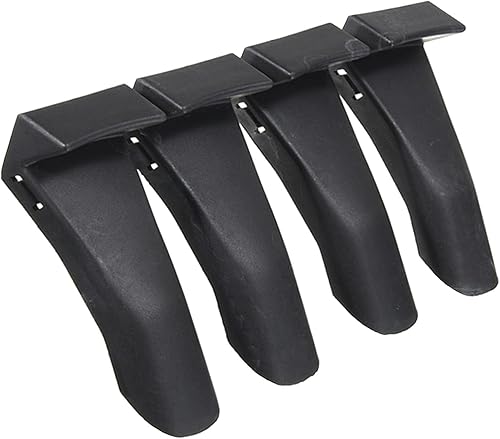Miniatura 1 de Generic Juego de 4 piezas de plástico negro insertos de abrazadera de mordaza protector de llanta de rueda protectores para cambiadores de neumáticos