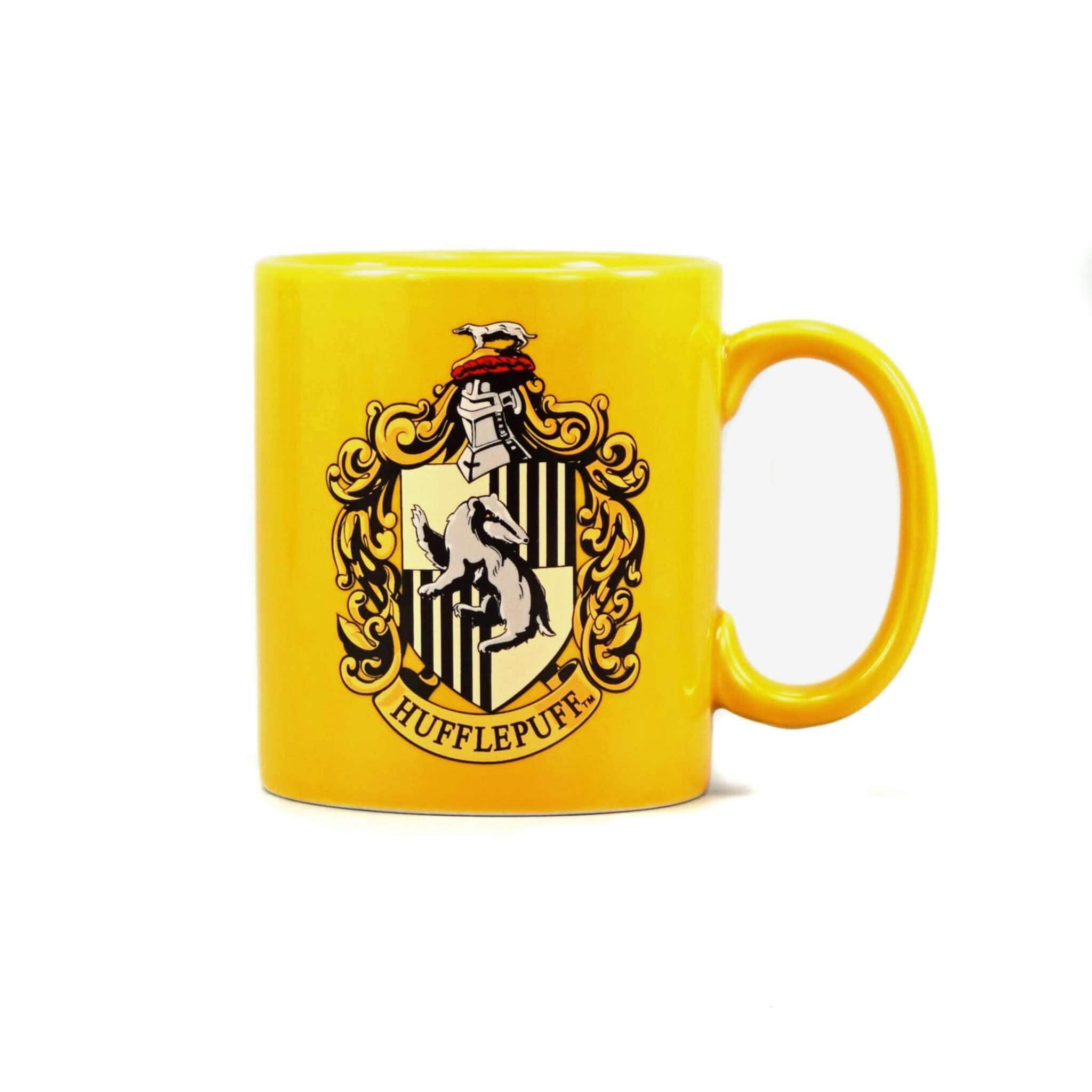 Harry Potter Mug - Hufflepuff School Crest Yellow Tea Coffee Mug