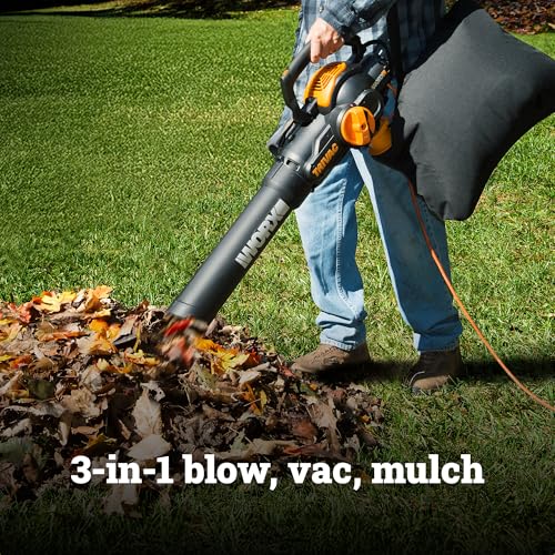 WORX Trivac 3-in-1 Electric Leaf Blower/Leaf Vacuum/Leaf Mulcher, WG512 - image 2