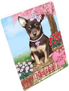 Rosie 25 Cent Kisses Australian Kelpie Dog Large Refrigerator/Dishwasher Magnet RMAG97068 (11.5" x 17.6")