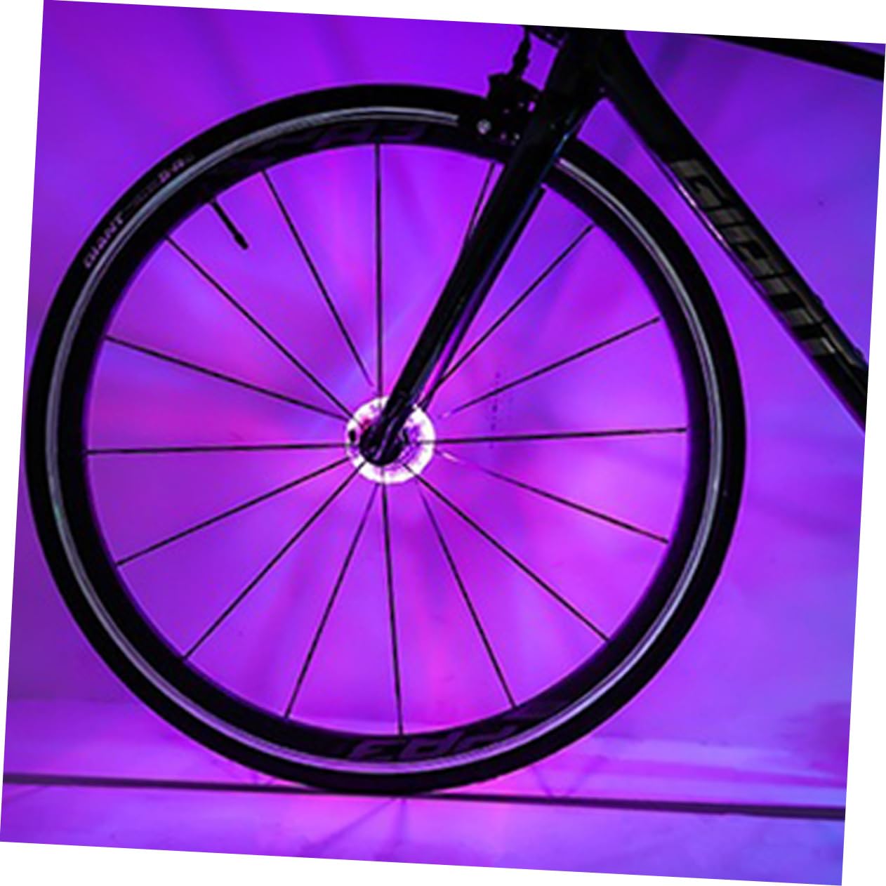 HEMOTON 5 Pièces Curseur Flash Intelligent éclairage de vélo décoratif Light Wheels à vélo à LED Lampe de vélo décorative Feux de vélo lumières LED vélo Lampe pour Roue Plastique Blanche