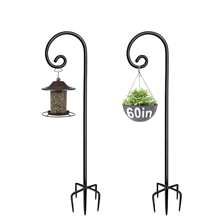 Buy Artigarden Outdoor Shepherd Hooks 60 inch Tall for Bird Feeder (2