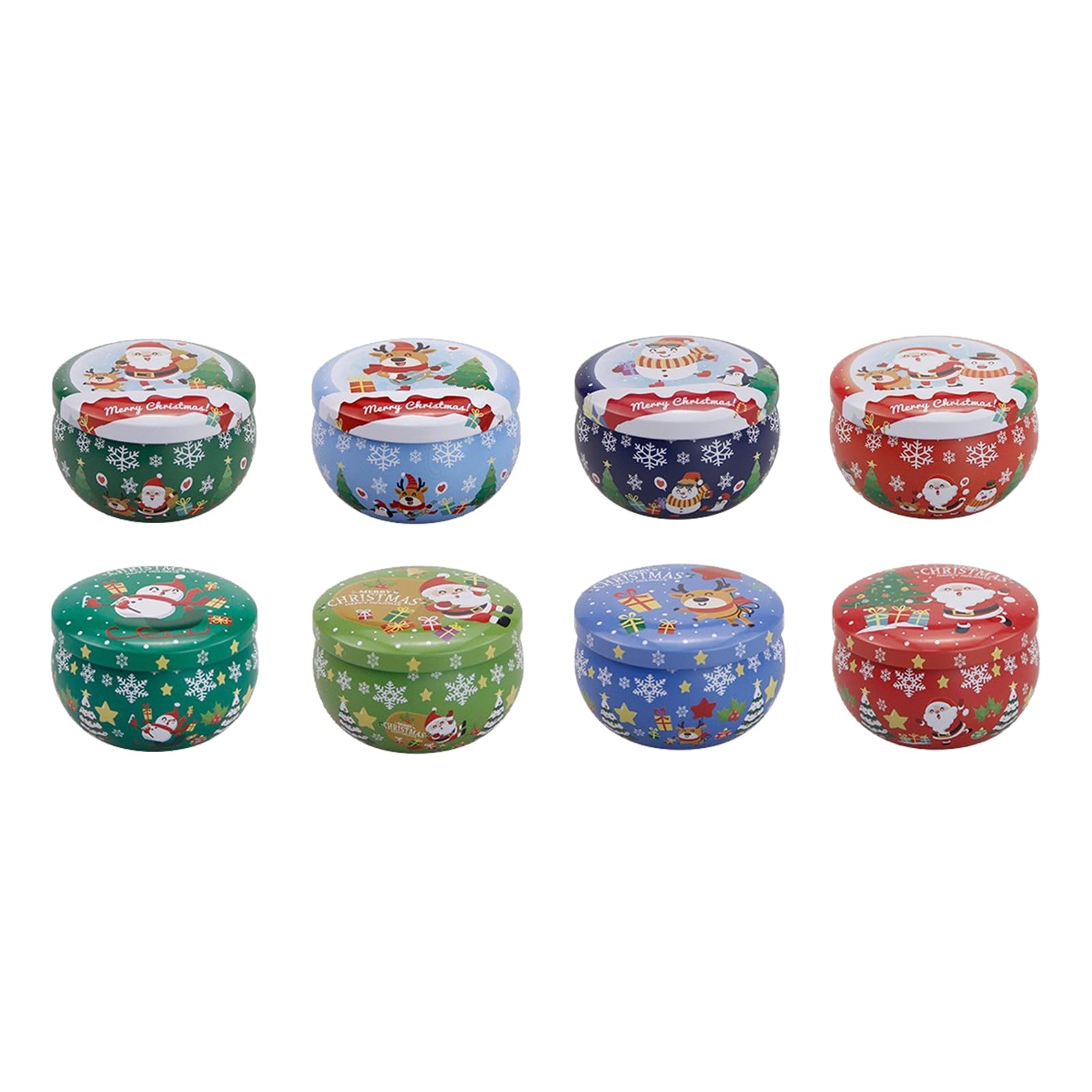 carotoe Set Long Burning 8Hrs Scented Soys Waxes Aromatherapies for Christmas Party Decorations Soys Waxes Christmas Tree Decoration