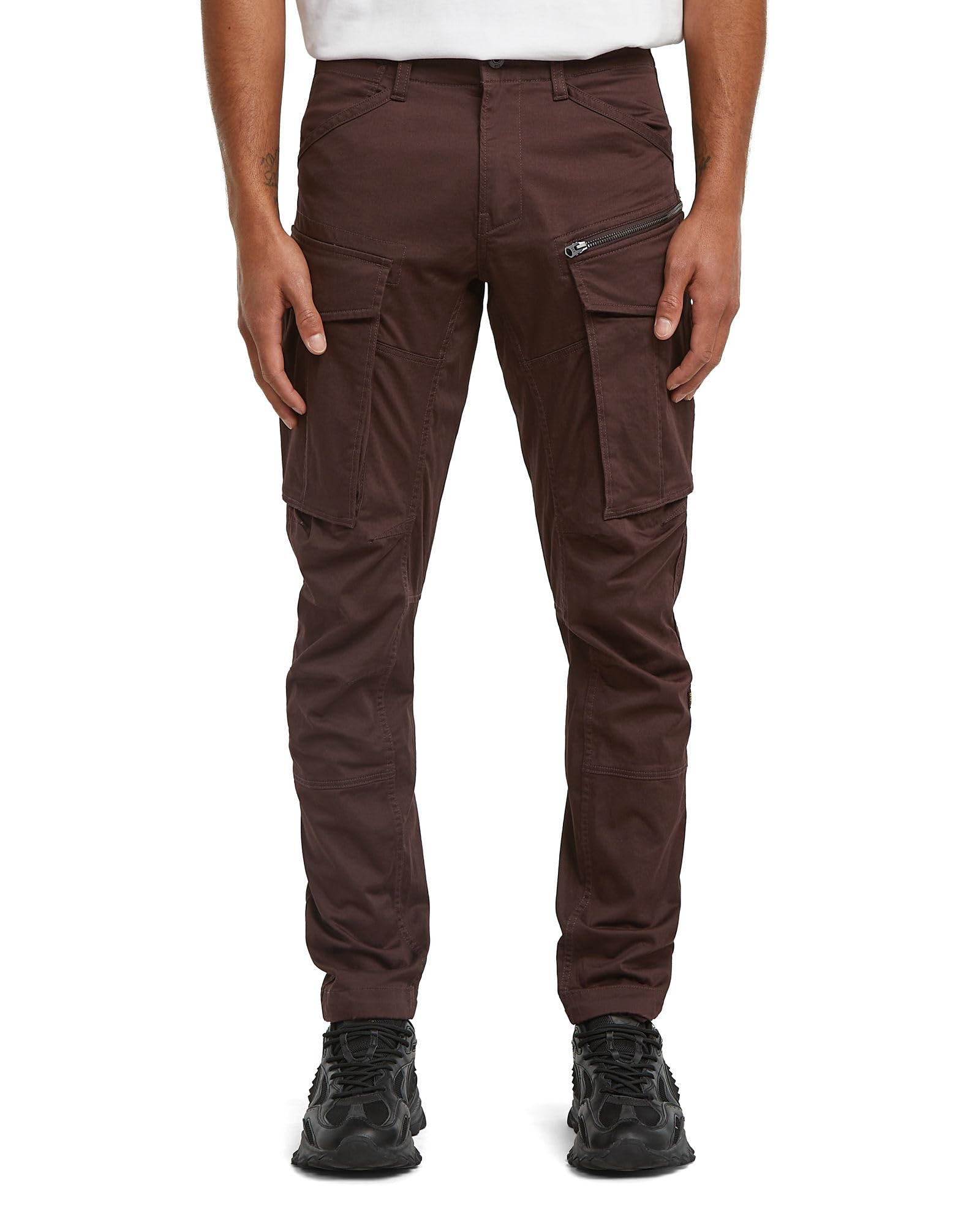 G-STAR Rovic Zip 3D Regular Tapered spodnie, Brązowy (Chocolate Plum D02190-5126-g692), 36W / 34L