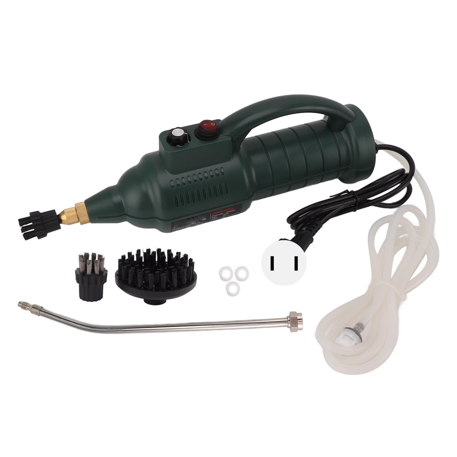 Steam Cleaner Nozzles Mach Household High Temperature Brush Heads Military Green High Pressure Cleaning Machine Handheld Steamers (Military Green US Plug 220V)