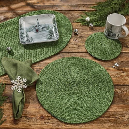 Park Designs 1996-120B Basil Spice Bin Braided Table Runner 15 Inch X 36 Inch thumb #1