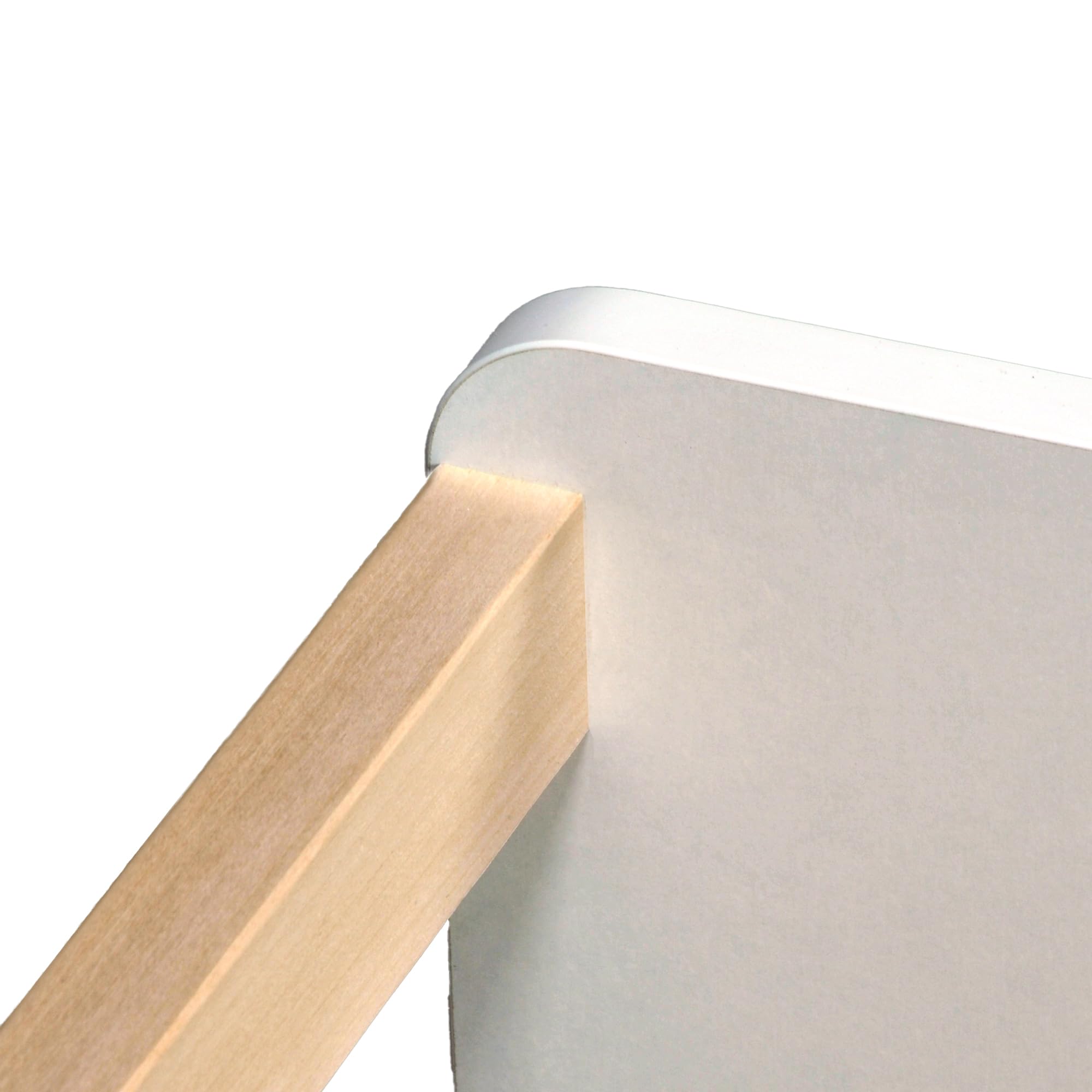 LIT Pilou 70x140 + sommier, Blanc et Naturel