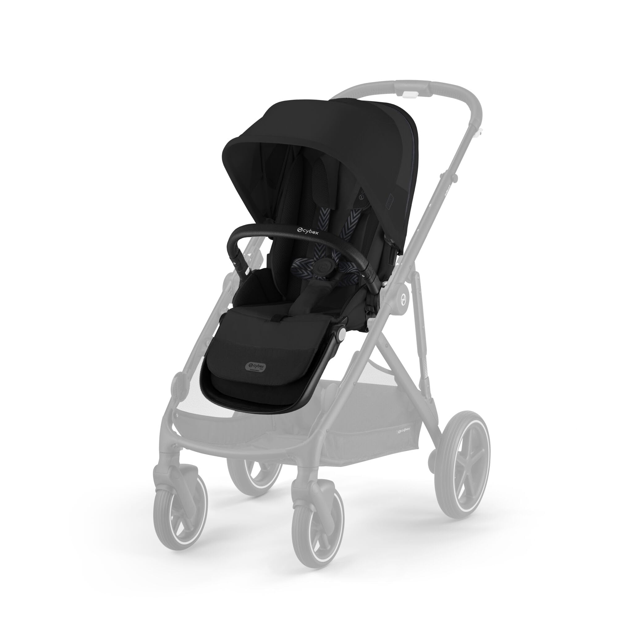 CYBEX Siège Gold pour poussette GAZELLE S et e-​GAZELLE S, de la naissance à environ 4 ans, Noir Lune