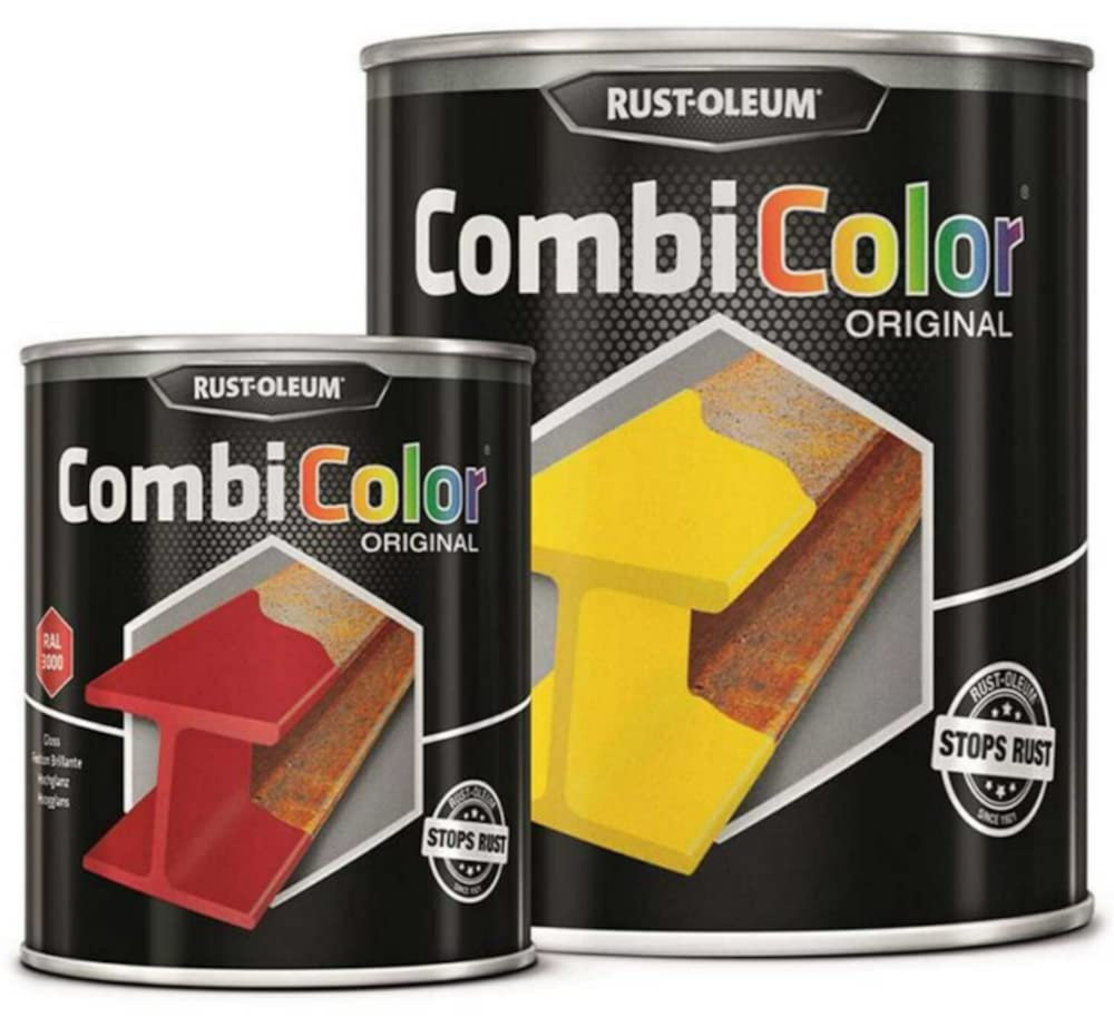 Rust-Oleum Ral 9010 (Pure White) Combicolor Original Primer/Finish Metal Paint Gloss 1 Litre (1 Litre, )