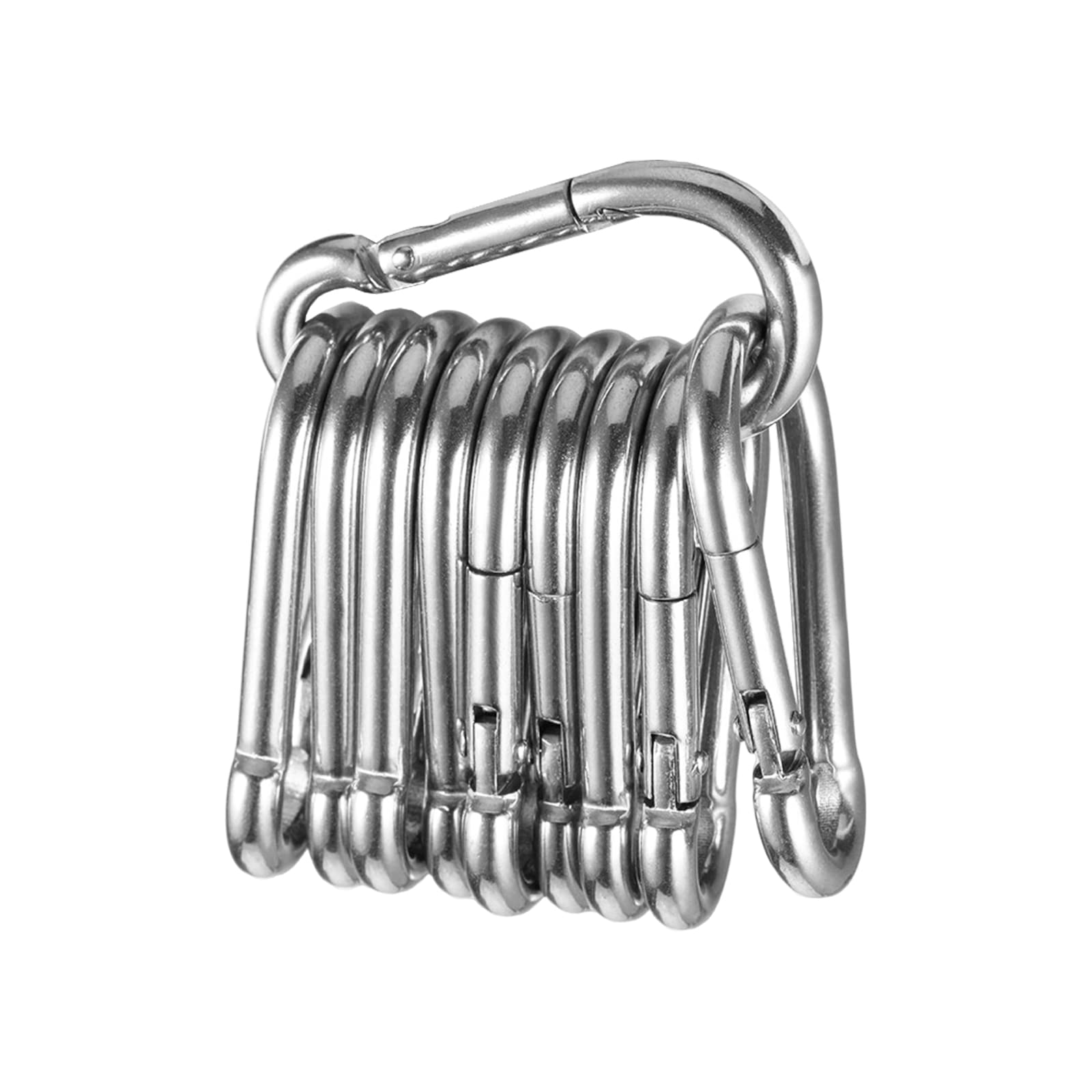 20 Stück Edelstahl Karabinerhaken - Vielseitig Für Camping & Alltag