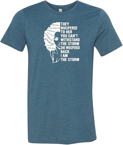 Miniatura 3 de I Am The Storm Strong African Woman Shirt, Be The Storm They Whispered To Her You Cant Withstand The Storm Tee, African Woman Black History