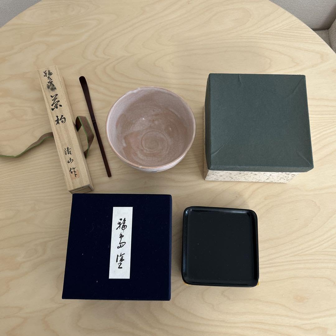 Amazon.co.jp: 茶道 茶杓（輪島塗 清山作） 茶碗 銘々皿5（福島