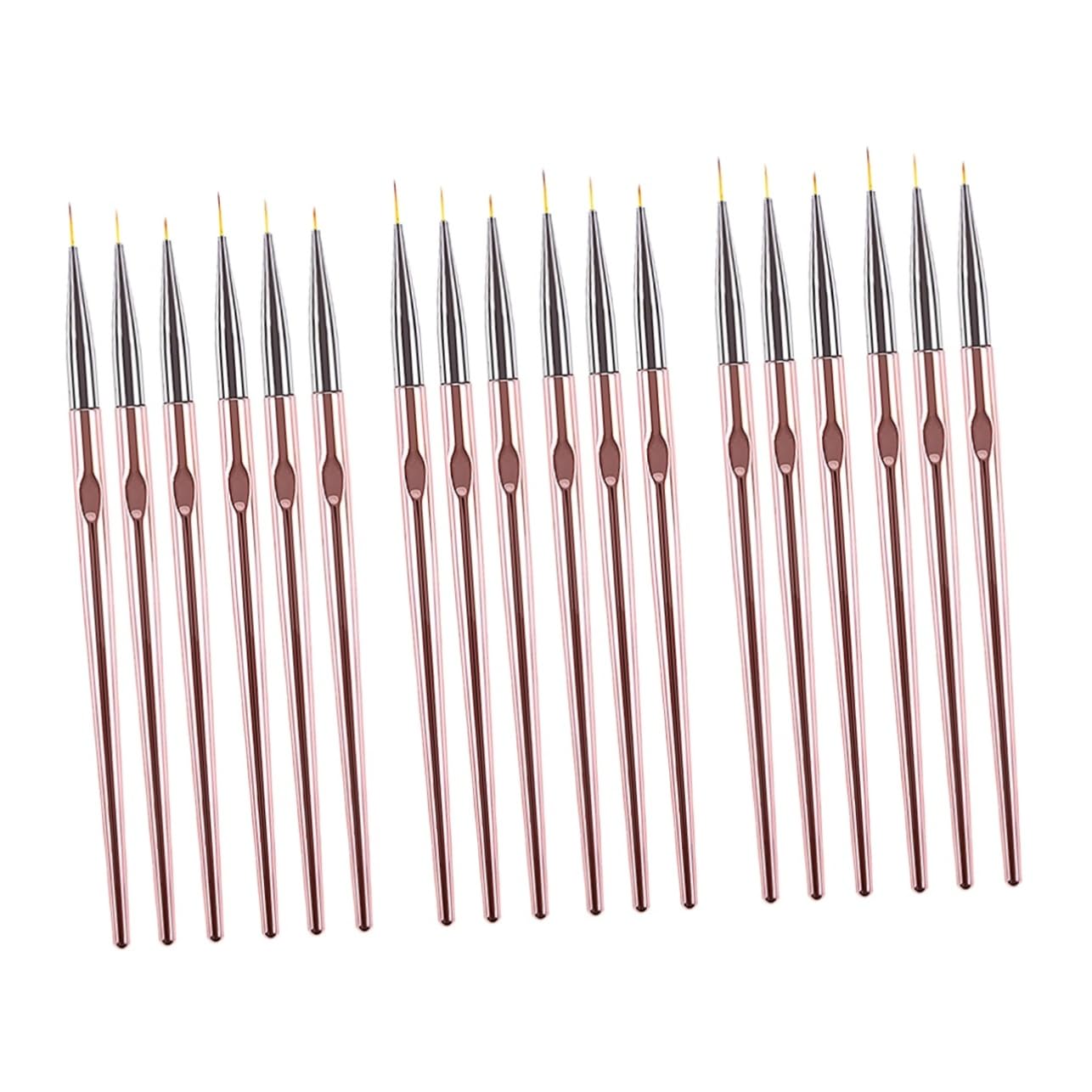 Healeved 6sets Pennarelli Per Nail Art Pennelli Colorati Per Manicure Per Disegni e Decorazioni Unghie Per Professionisti e Principianti