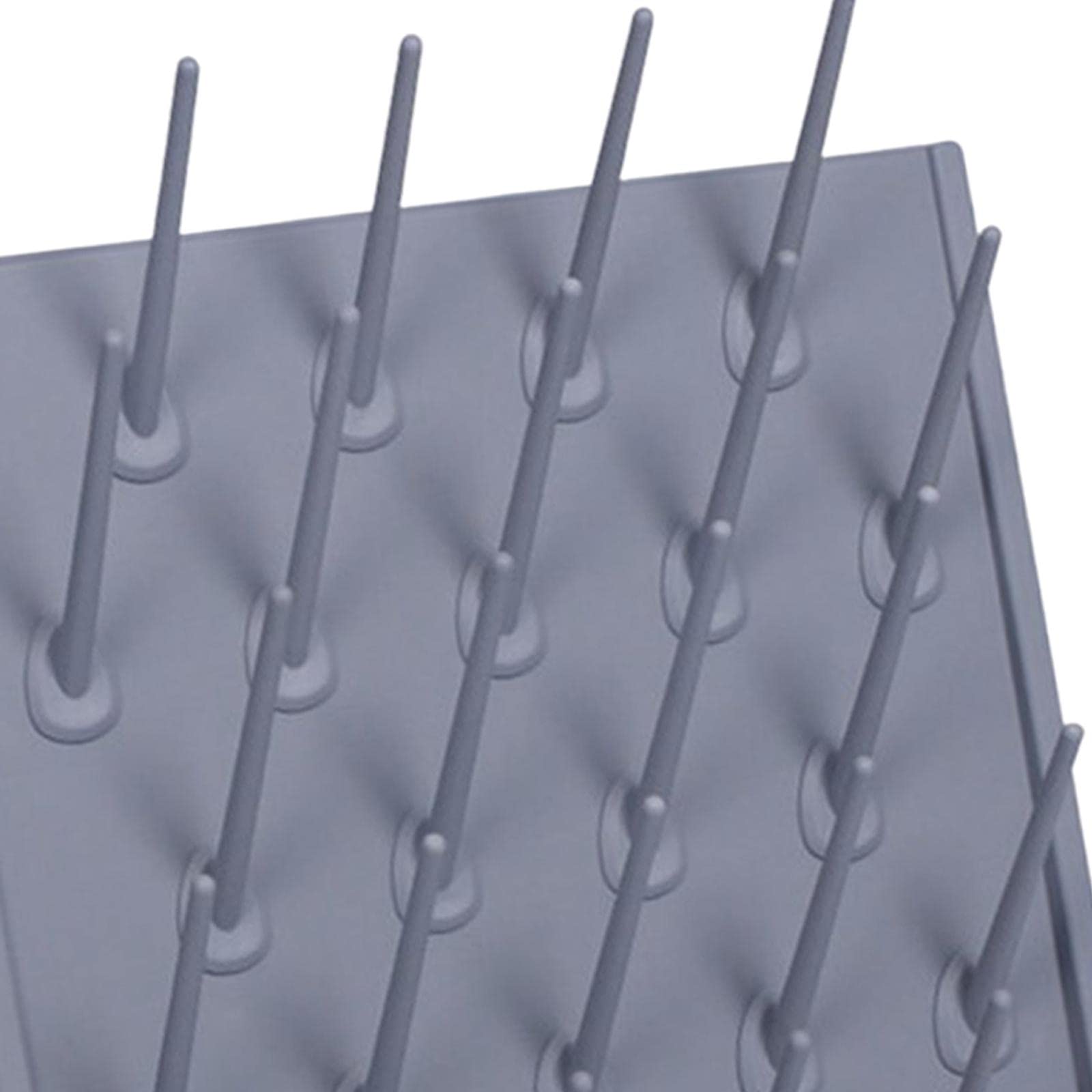 Estante de almacenamiento multifuncional de 27 varillas con ángulo de 35 grados para suministros de limpieza de laboratorio, práctico soporte para colgar
