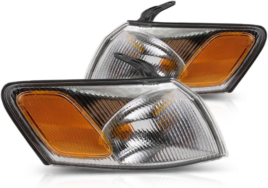 For 1997-1999 Toyota Camry Pair Driver and Passenger Side Turn Signal/Side Marker Light With Bulbs CAPA Certified Included Sedan | TO2530126 TO2531126 - Replaces 81520-AA010 81510-AA010 ;