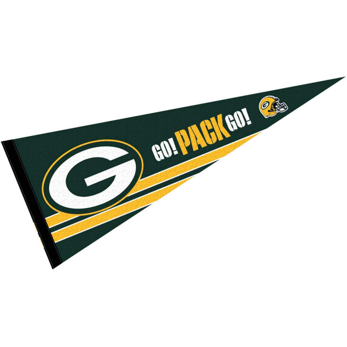 Green Bay Packers Go Pack Go Pennant Banner Flag